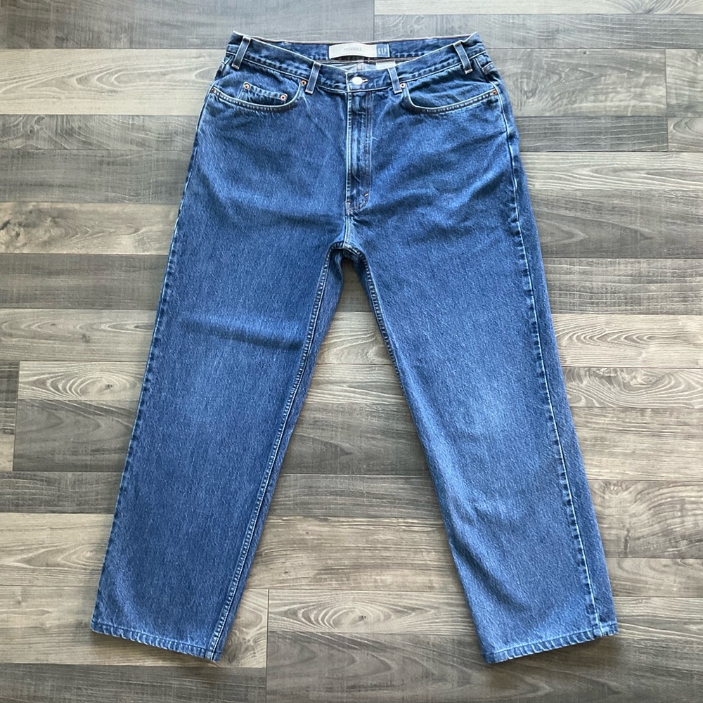 38x34 VTG Gap Relaxed Fit Jeans Men’s Blue Medium Wash 100% Cotton Denim